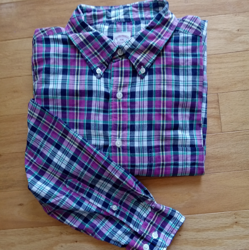 Brooks Brothers Men's XXL Long Sleeve Shirt - Big & Tall
